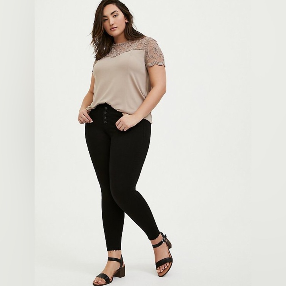 Torrid Sky High Skinny Premium Stretch High Rise Jeans
